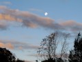 Nubes y luna de otoo