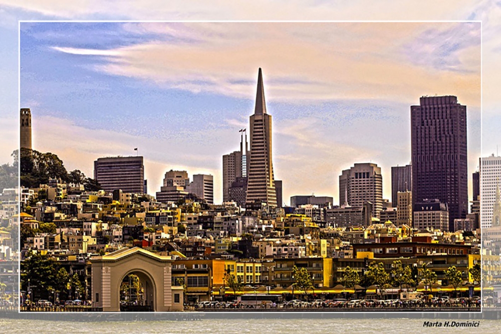 "San Francisco desde el rio" de Marta Dominici