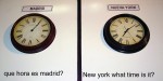 Que Hora es Madrid - Nueva York?