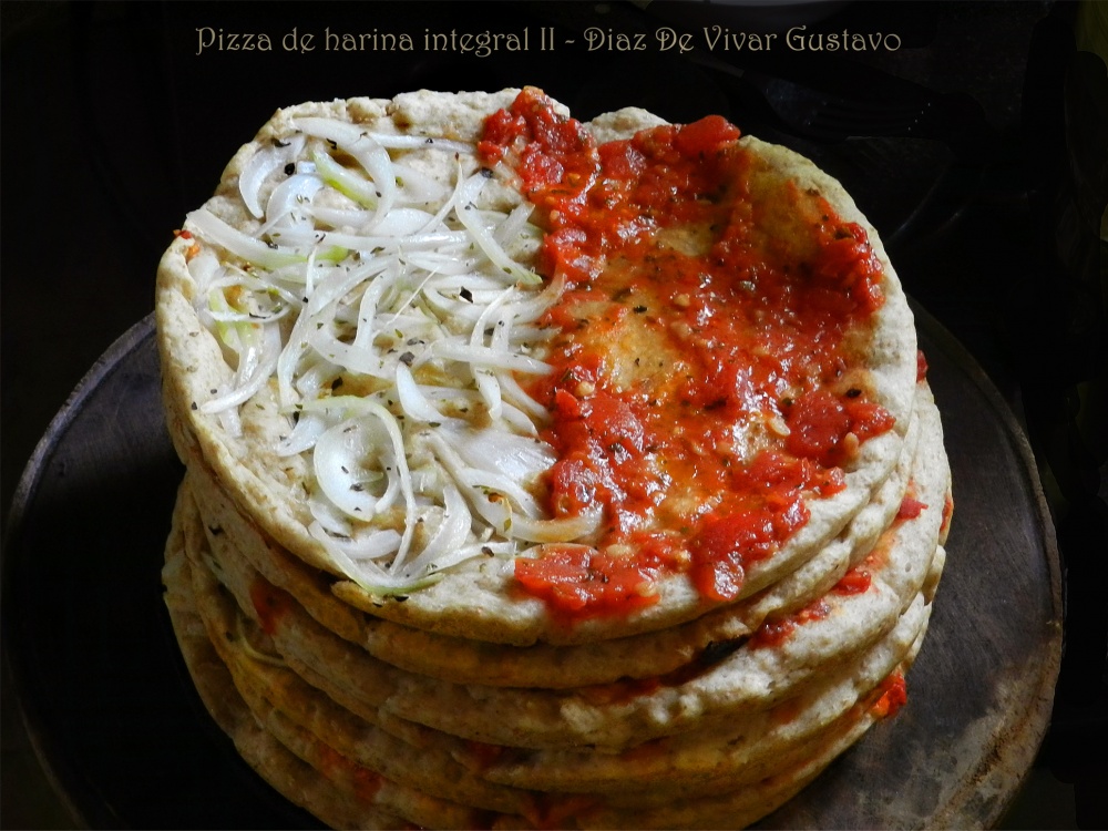 "Pizza de harina integral II" de Gustavo Diaz de Vivar