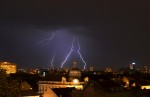 tormenta sobre Zagreb