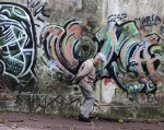 Abuelo y graffiti