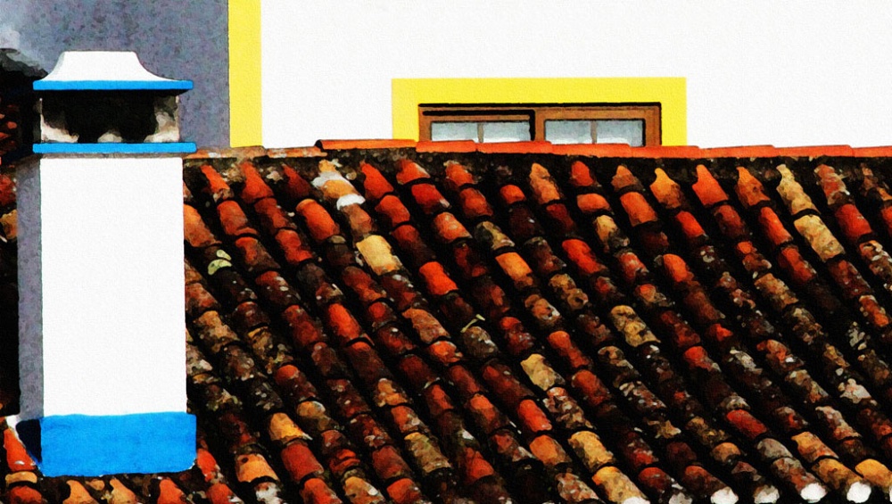 "Un tejado." de Felipe Martnez Prez