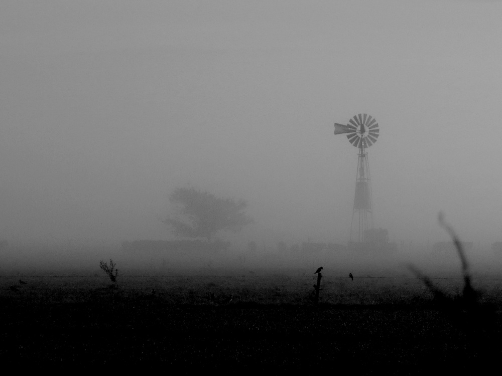 "pueblo en la niebla" de Viviana Garca