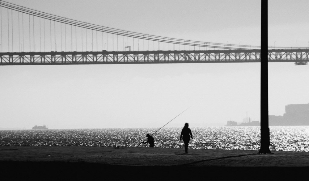 "Panorama bajo el puente." de Felipe Martnez Prez