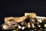 El Partenon de noche