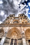 imposing Notre Dame