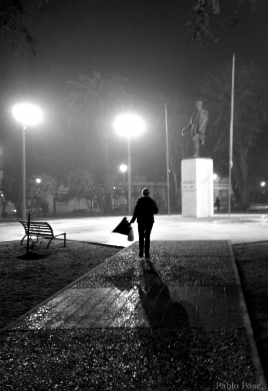 "Noche de lluvia y sombras..." de Pablo Pose