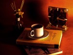 un libro y un cafe.......