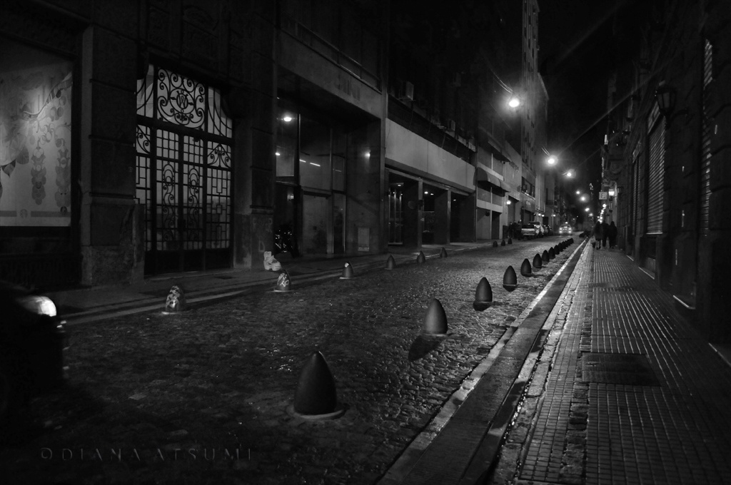 "Noche de lluvia urbana" de Diana Atsumi