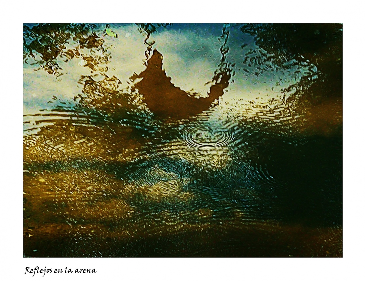"Reflejos en la arena (al oleo)" de Nora Lilian Iturbide ( Noral )
