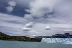 el Glaciar y sus nubes
