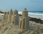 Castillos de arena abandonados