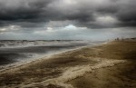tormenta en la playa