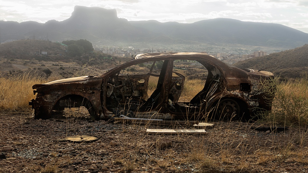 "auto quemado" de Francisco Jos Cerd Ortiz
