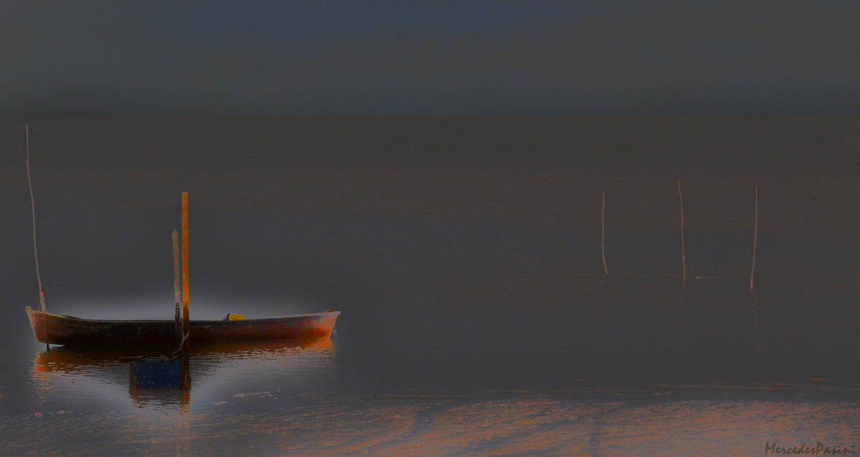 "La barca que espera..." de Mercedes Pasini