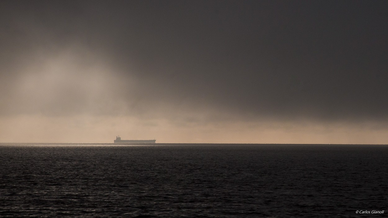 "El barco y la niebla." de Carlos Gianoli