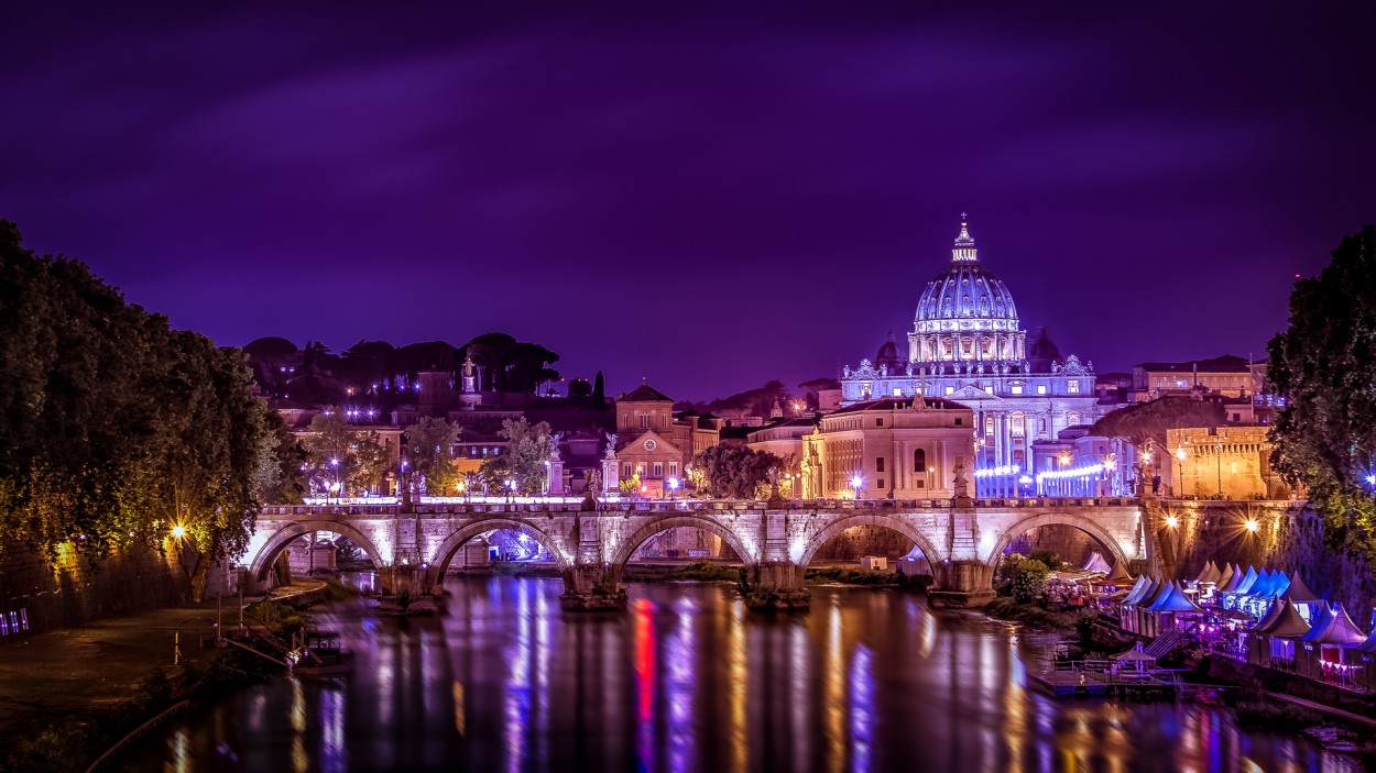 "Vaticano desde el Tiber" de Fernando Muoz
