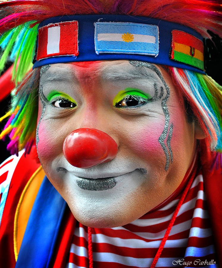 "El clown" de Hugo Carballo (oxido)