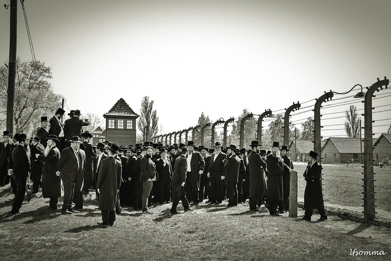 "Acto frente a Auschwitz  Birkenau" de Luis Fernando Somma (fernando)