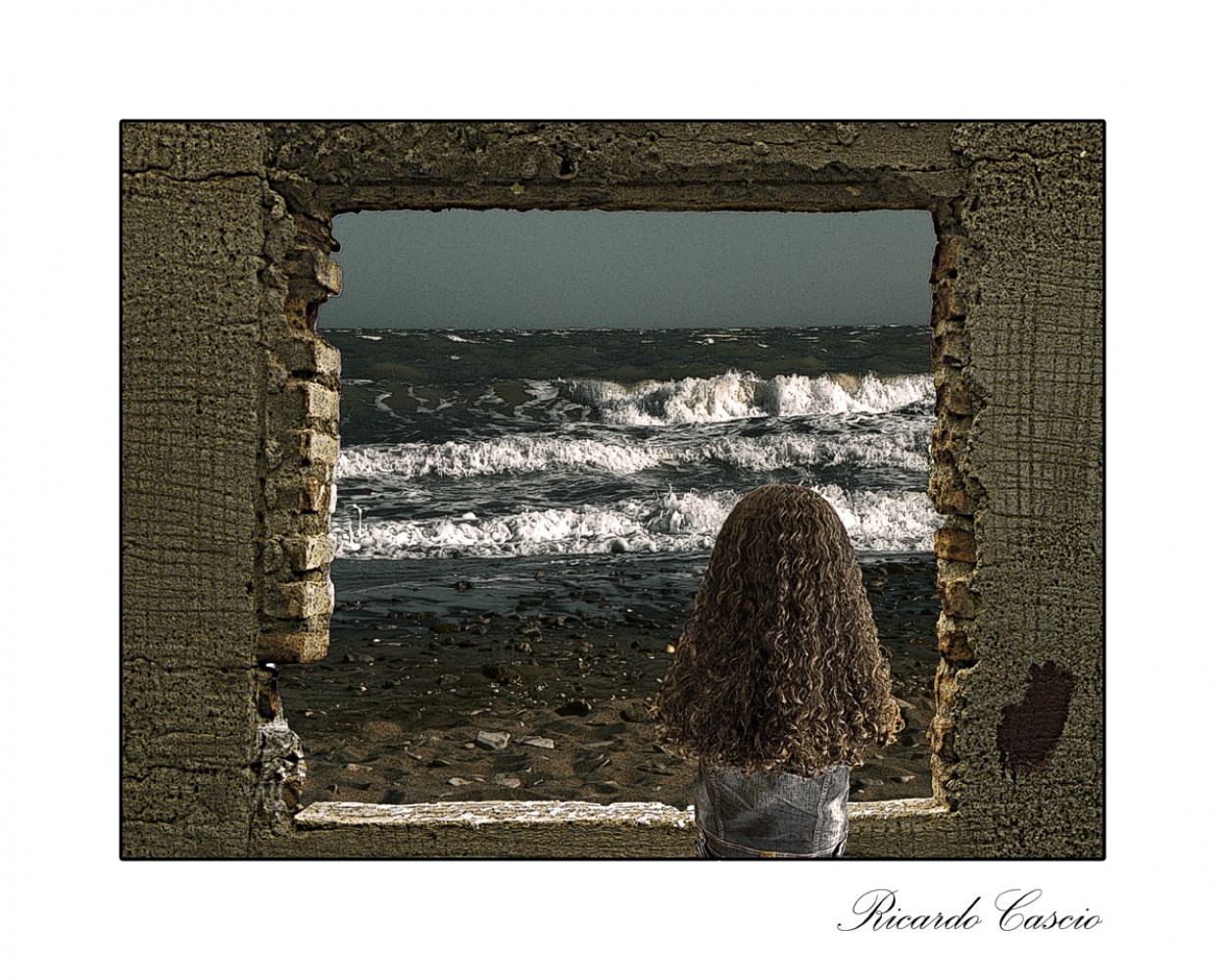 "Muchacha viendo el mar" de Ricardo Cascio