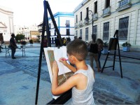 Niños y adolescentes pintan el patrimonio