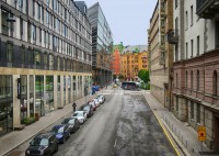 Una calle de Estocolmo, Suecia