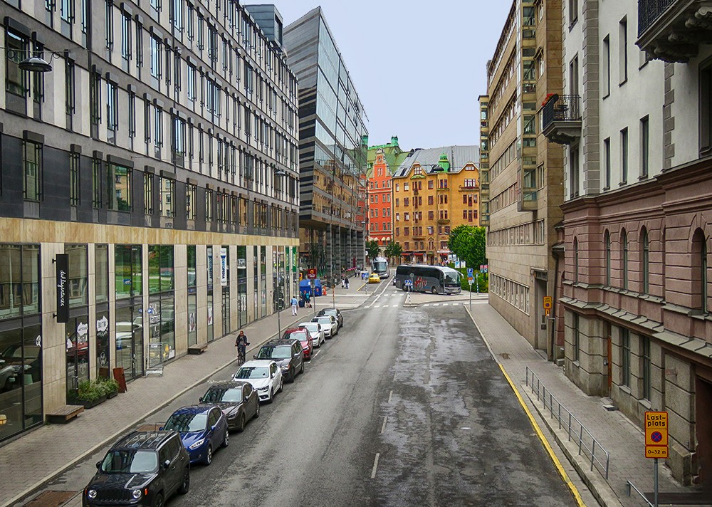 "Una calle de Estocolmo, Suecia" de Manuel Raul Pantin Rivero
