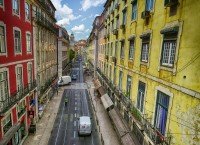 Una calle de Lisboa, Portugal