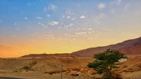 Crepusculo en el desierto de Judea