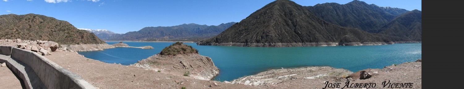 "panoramica del dique Potrerillos" de Jose Alberto Vicente