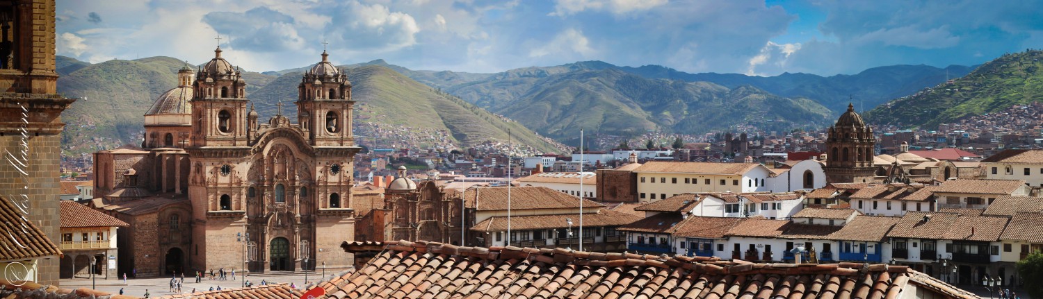 "Panor de Plaza de Armas, Cuzco" de Carlos Mascioni