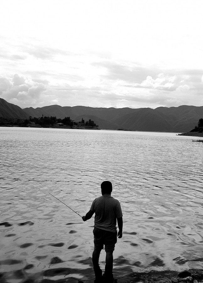 "Pescando" de ngeles Solaliga