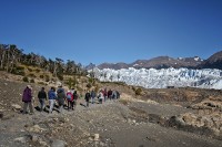 Caminando hacia el glaciar