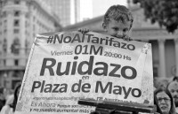 Ruidazo en Plaza de Mayo