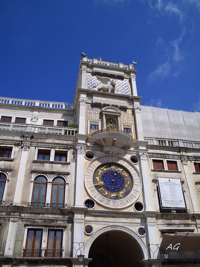 "Torre del reloj de los moros, Venecia" de Ana Giorno