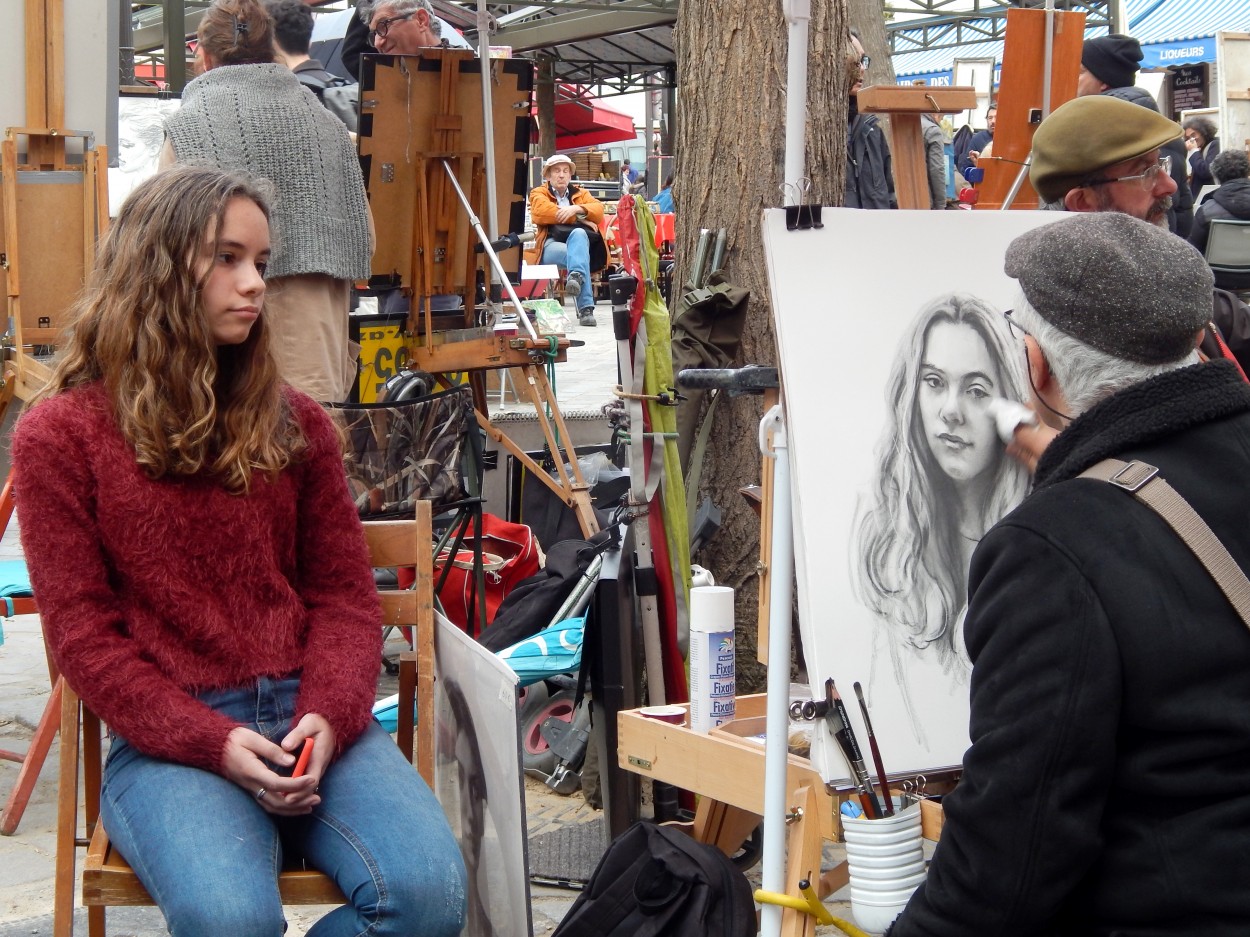 "Artistas 3, en Montmartre" de Jos Luis Mansur