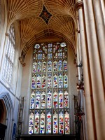 Vitrales de la abada de Bath, Inglaterra.