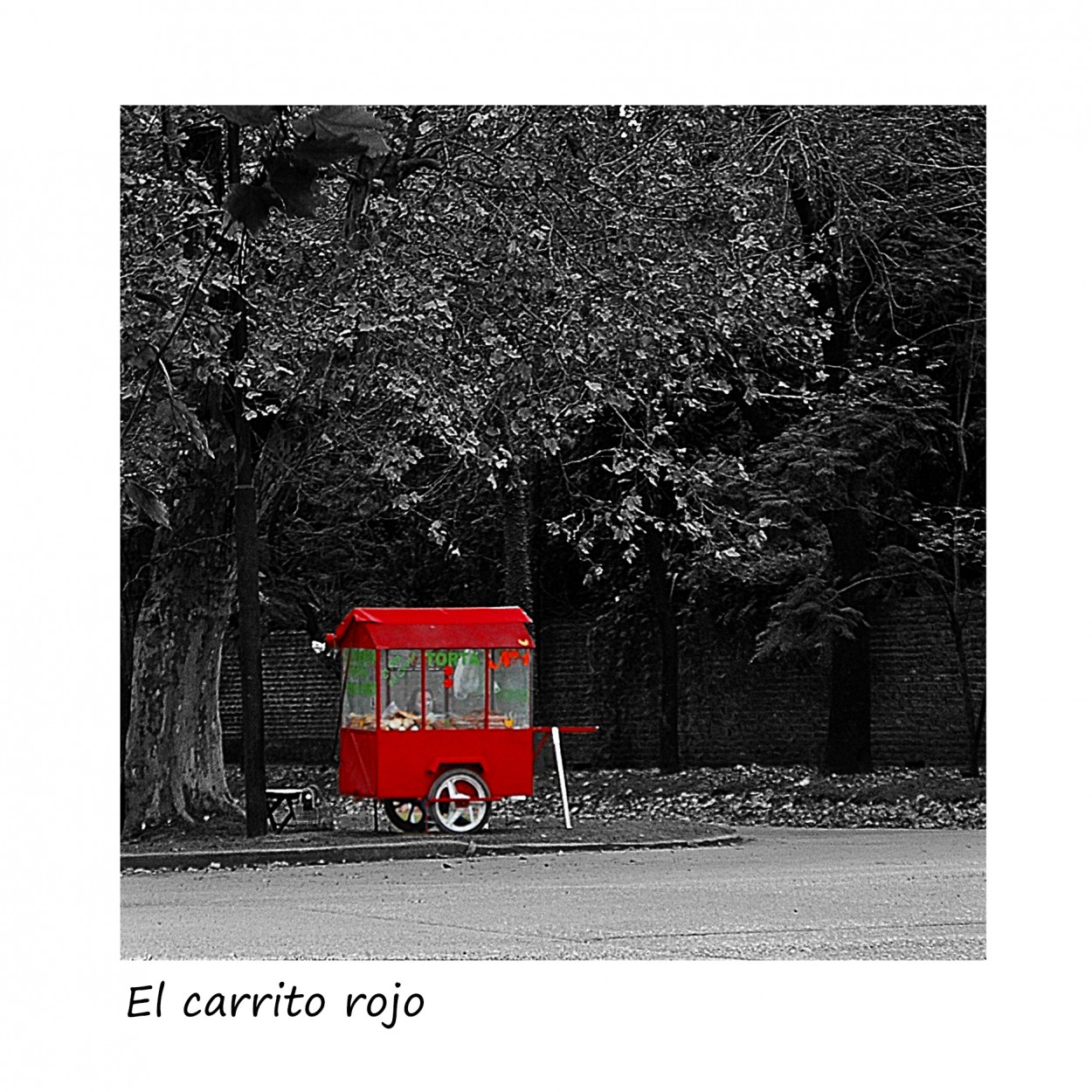"El carrito rojo" de Nora Lilian Iturbide ( Noral )