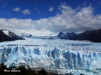 El imponente Glaciar Perito Moreno...