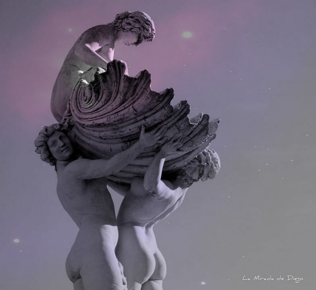 "El nacimiento de la diosa Venus." de Diego Pacheco