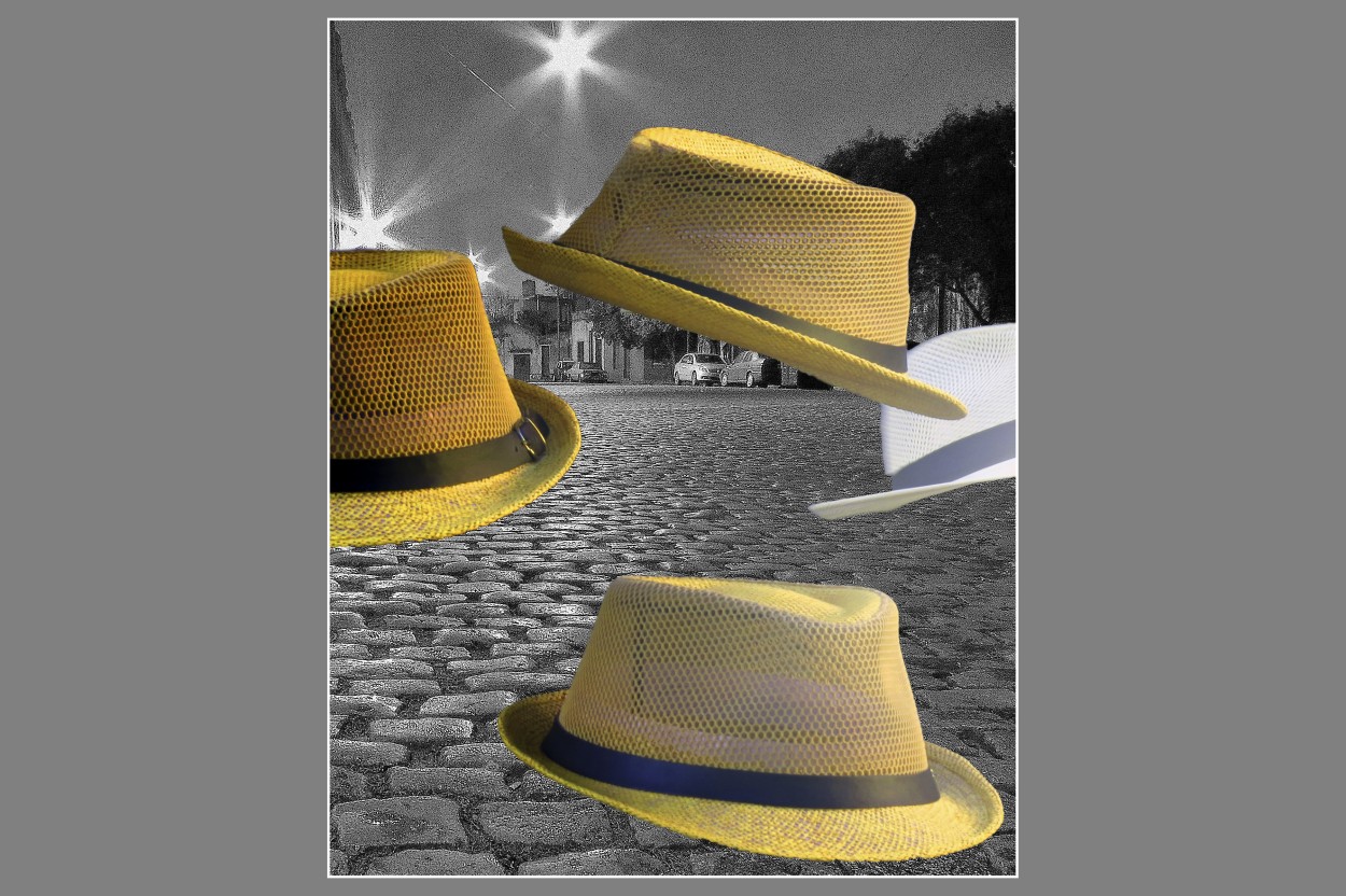 "Sombreros en la calle" de Carlos Alberto Tomala