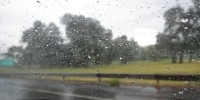Lluvia en la ruta