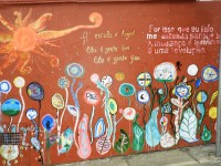 Mural da Escola Terra Brasil em Atibaia S.P.