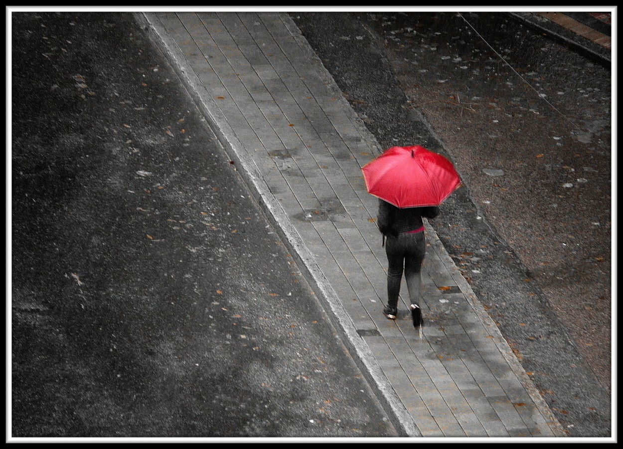 "Chica del paraguas" de Laura Nardo