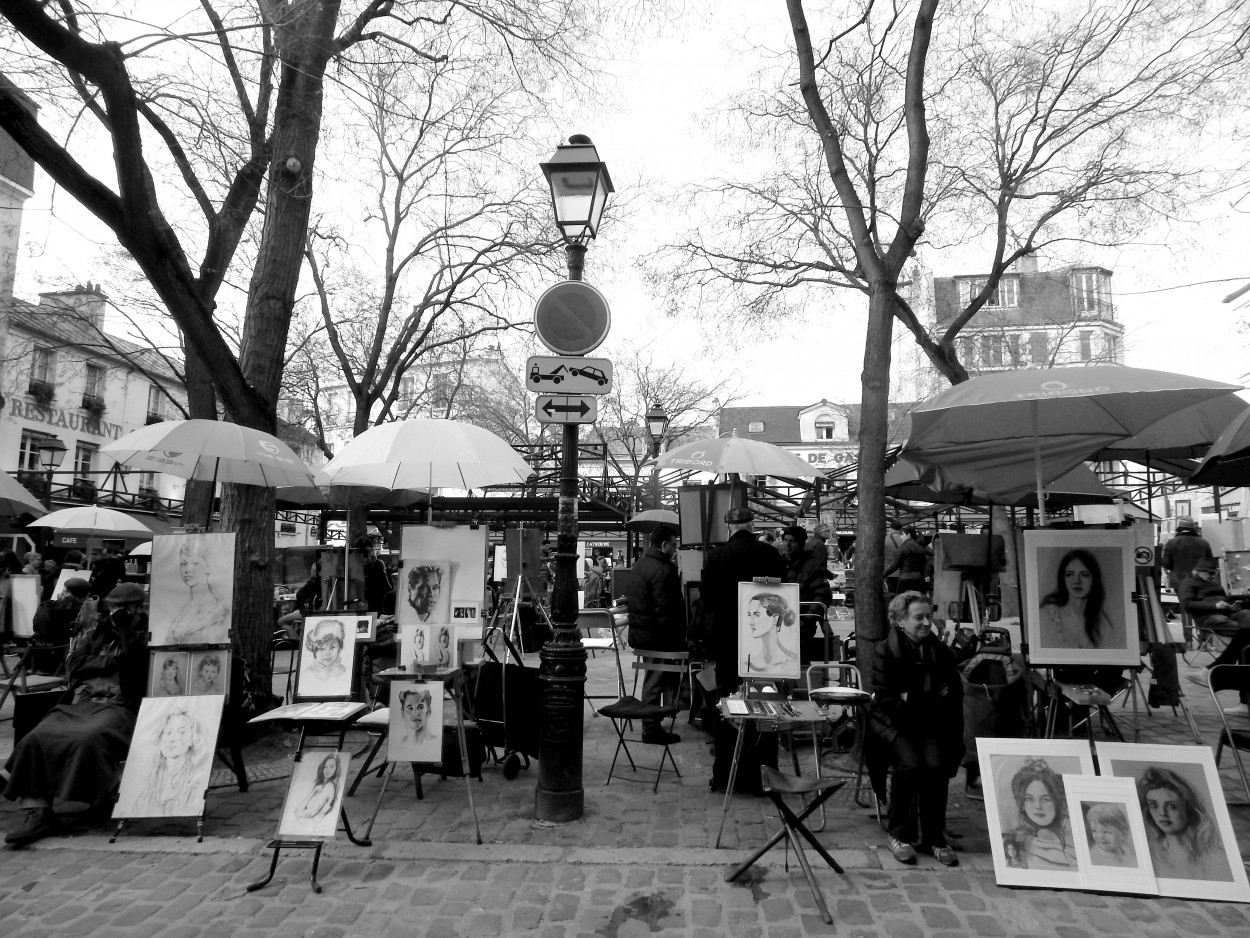 "La plaza de Montmartre" de Jos Luis Mansur