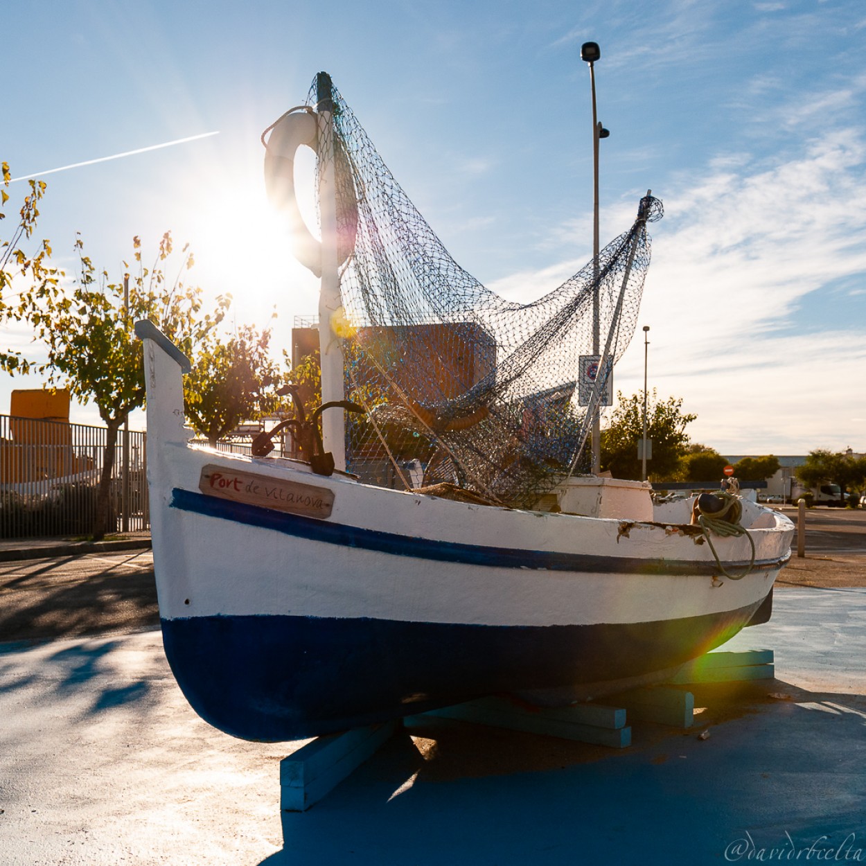 "barca del Port de Vilanova" de David Roldn