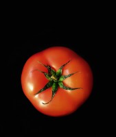 heptagrama sobre un tomate