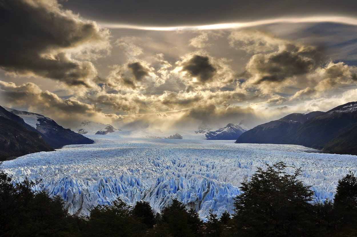 "Atardecer en el Glaciar" de Osvaldo Sergio Gagliardi