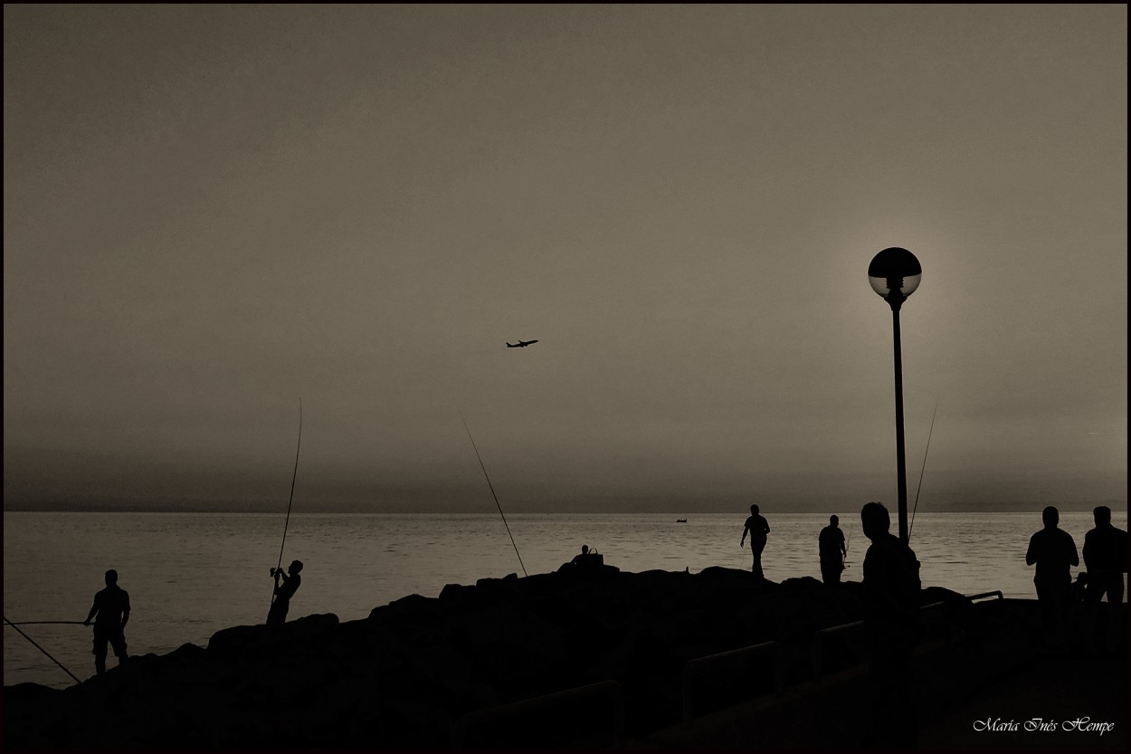 "El placer de pescar..." de María Inés Hempe